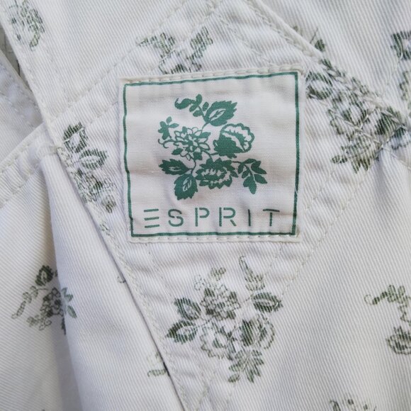 Esprit Overall Mini Bib / Jumper Dress Vintage 1983 Size Medium - Picture 6 of 10